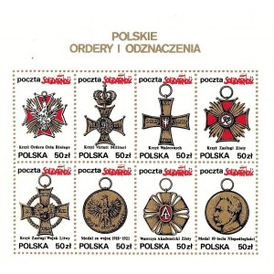 Zestaw znaczków: Polskie ordery i odznaczenia, Solidarność