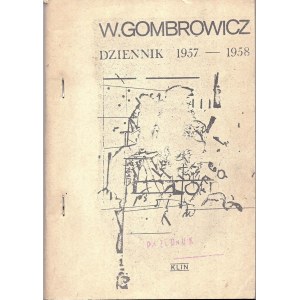 W.Gombrowicz, Dziennik 1957-1958; Wydawnictwo Klin Przedruk podziemny z 1980 roku