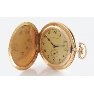 Firma TAVANNES WATCH COMPANY (zał. 1891), Zegarek kieszonkowy, męski + futerał skórzany