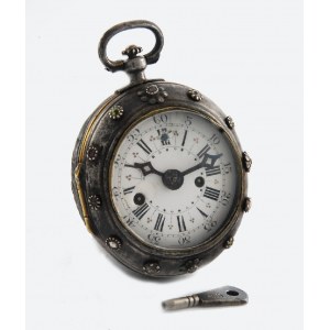 Zegarmistrz ANDREAS BERINGER, Zegarek kieszonkowy, męski, z funkcją repetycji + kluczyk