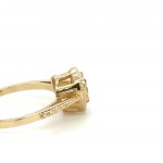 2.08 GRAM YELLOW GOLD RING WITH DIAMONDS - A166