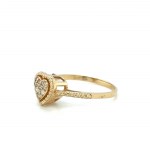 2.08 GRAM YELLOW GOLD RING WITH DIAMONDS - A166