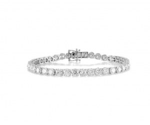 5 GR GOLD TENNIS BRACELET WITH LAB GROWN DIAMONDS - 101 BR CLASSIC 14K LG