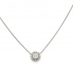 WHITE GOLD CHOKER WITH DIAMONDS - PND30301