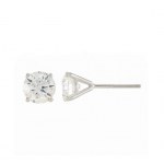 0.50 CT NATURAL DIAMOND GOLD EARRINGS - 807 MARTINI ROUND 14K NAT