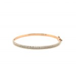 14K ROSE GOLD BRACELET 13 GR WITH DIAMONDS - DH-B268