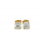 1.36 GR YELLOW GOLD EARRINGS WITH DIAMONDS - ER50202