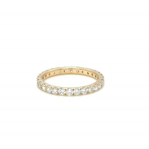 1.34G YELLOW GOLD ETERNITY RING WITH NATURAL DIAMONDS - RNGDI