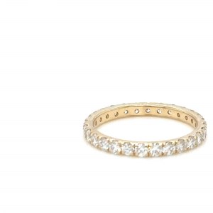 1.34G YELLOW GOLD ETERNITY RING WITH NATURAL DIAMONDS - RNGDI