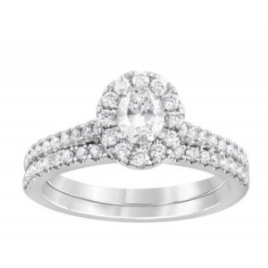 425 LG GOLD RING WITH LAB GROWN DIAMONDS