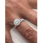 425 LG GOLD RING WITH LAB GROWN DIAMONDS