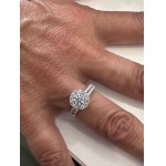 425 LG GOLD RING WITH LAB GROWN DIAMONDS