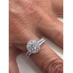 425 LG GOLD RING WITH LAB GROWN DIAMONDS