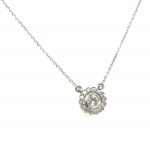 2.85 GR WHITE GOLD CHOKER WITH DIAMONDS - DH-P90