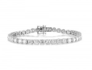 7.44 GR GOLD TENNIS BRACELET WITH LAB GROWN DIAMONDS - 102 BR CLASSIC 14K LG