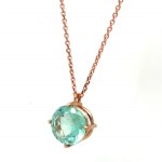 14K ROSE GOLD CHOKER 2.46 GR WITH 2.26 CARATS OF DIAMONDS - PND40301