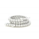 14K WHITE GOLD TENNIS TYPE RING 6.71 GR WITH 1.94 CARAT NATURAL DIAMONDS COLOR D-E/ CLARITY I1 SIZE 19CM GEMMOLOGICAL CERTIFICATE MAROZ DIAMONDS LTD MEMBER ISRAEL DIAMOND EXCHANGE - BRC40802