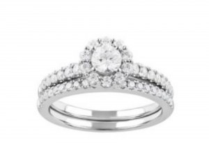 WHITE GOLD RING WITH LAB GROWN DIAMONDS - 423 LG