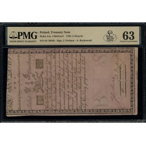 5 Polish zloty, 8.06.1794; series N.D.1, numbering 3....