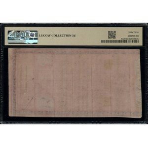 5 Polish zloty, 8.06.1794; series N.D.1, numbering 3....