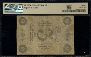 3 ruble srebrem, 1865; seria 62, numeracja 2406362, pod...