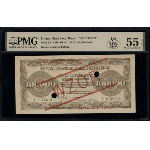 100,000 Polish marks, 30.08.1923; series A, numbering ...