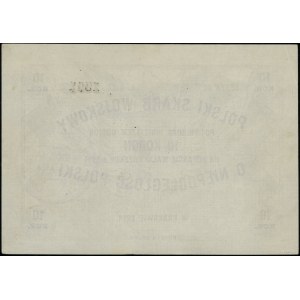 Polish Military Treasury, Voucher for 10 crowns, 1914; voucher for po...