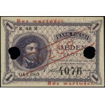 1 złoty, 28.02.1919; seria 46 B, numeracja 061,680, dod...