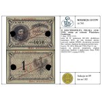1 złoty, 28.02.1919; seria 46 B, numeracja 061,680, dod...