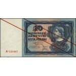 10 gold, 2.01.1928; series A*, numbering 123467, on p....