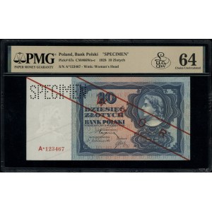 10 gold, 2.01.1928; series A*, numbering 123467, on p....