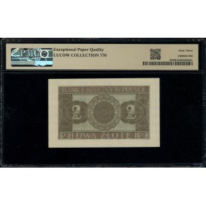 2 zloty, 1.03.1940; B series, numbering 8165187; Lucow 7...