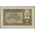 2 zloty, 1.03.1940; B series, numbering 8165187; Lucow 7...