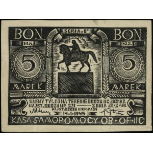 Voucher for 5 marks, 14.01.1945; B series; Lucow 920 (R7) - i...