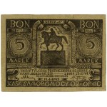 Voucher for 5 marks, 14.01.1945; B series; Lucow 920 (R7) - i...