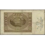 100 zloty, 1.03.1940; E series, numbering 4127665, over...
