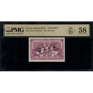 50 pennies, 1944; in OBVIOUS clause, no series or n...