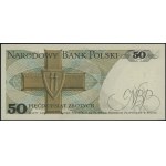 50 zloty, 9.05.1975; rare E series, numbering 218268....