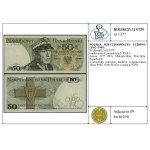 50 zloty, 9.05.1975; rare E series, numbering 218268....
