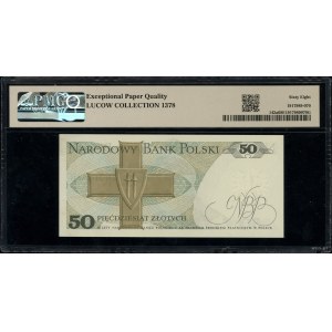 50 zloty, 9.05.1975; rare AE series, numbering 42716....