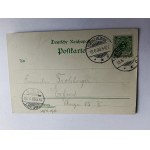 POSTCARD SWINOUJSCIE SWINEMUNDE, BEACH, LONG ADDRESS 1898, STAMP, STAMP