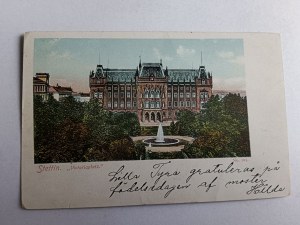 CARTE POSTALE SZCZECIN STETTIN VICTORIAPLATZ