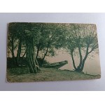POSTCARD LODZ, LAKE, BOAT, STAMP, STAMP SKIERNIEWICE, PUBLISHING HOUSE T-WA ORPHAN NESTS DEPARTMENT OF VICTIMS FOR PROFESSIONAL EDUCATION WARSAW FOT PODDĘBSKI 1938