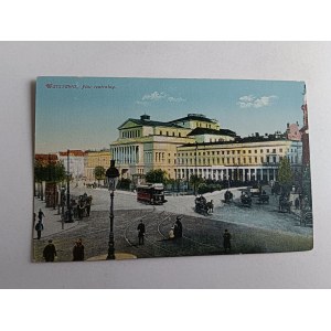 POCZTÓWKA WARSZAWA PLAC TEATRALNY 1916 R