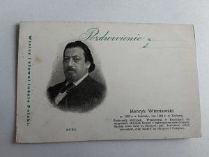 POSTCARD HENRYK WIENIAWSKI, VIOLINIST, GREAT AND FAMOUS POLISH PEOPLE