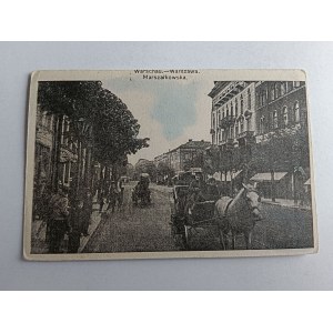 POCZTÓWKA WARSZAWA WARSCHAU ULIC MARSZAŁKOWSKA