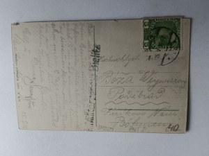 POSTCARD BIELITZ SCHLOSSBAZAR MIT TUNNEL, STAMP, STAMP 1916