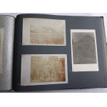 ALBUM ZDJĘCIA WOJSKOWE, PRAWDOPODOBNIE PARK NAPRAWY ARTYLERII W KRAKOWIE, LATA 1916-1918, PONAD 60 ZDJĘĆ, RÓŻNE FORMATY, ARMATY, KONIE, ŻOŁNIERZE, BUDYNKI, ZDJĘCIA CZĘŚCIOWO PODPISANE, ZDJĘCIA GRUPOWE, ZDJĘCIA WYCIĄGANE Z ALBUMU