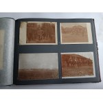 ALBUM ZDJĘCIA WOJSKOWE, PRAWDOPODOBNIE PARK NAPRAWY ARTYLERII W KRAKOWIE, LATA 1916-1918, PONAD 60 ZDJĘĆ, RÓŻNE FORMATY, ARMATY, KONIE, ŻOŁNIERZE, BUDYNKI, ZDJĘCIA CZĘŚCIOWO PODPISANE, ZDJĘCIA GRUPOWE, ZDJĘCIA WYCIĄGANE Z ALBUMU