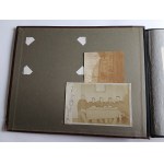 ALBUM ZDJĘCIA WOJSKOWE, PRAWDOPODOBNIE PARK NAPRAWY ARTYLERII W KRAKOWIE, LATA 1916-1918, PONAD 60 ZDJĘĆ, RÓŻNE FORMATY, ARMATY, KONIE, ŻOŁNIERZE, BUDYNKI, ZDJĘCIA CZĘŚCIOWO PODPISANE, ZDJĘCIA GRUPOWE, ZDJĘCIA WYCIĄGANE Z ALBUMU